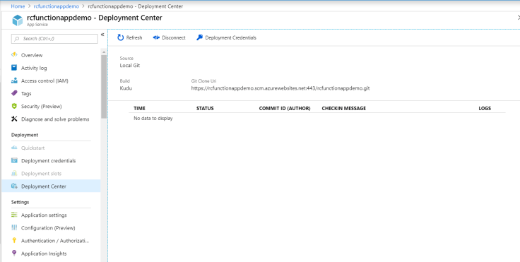 Azure Function App Dep Center 2